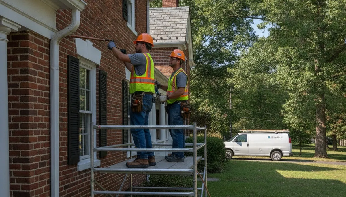 Pittsburgh, PA plumbers repairing a residential pipe leak for fast plumbing service