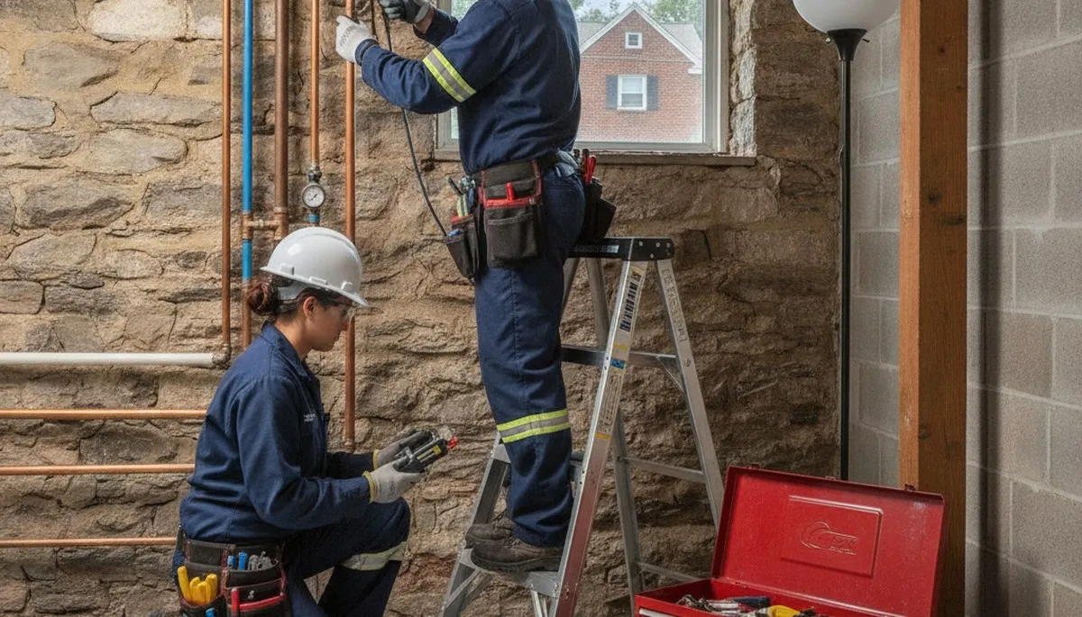 Plumber providing plumbing repair services in Pittsburgh, PA