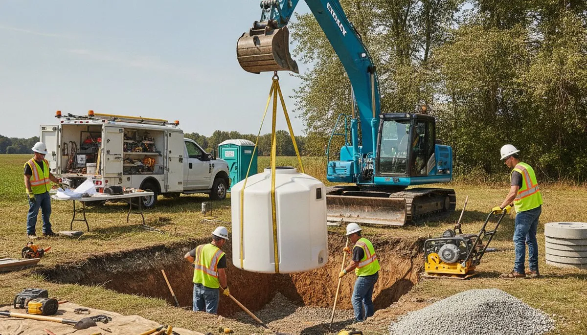 Septic tank installation for Pittsburgh, PA homes by On Call Plumbers